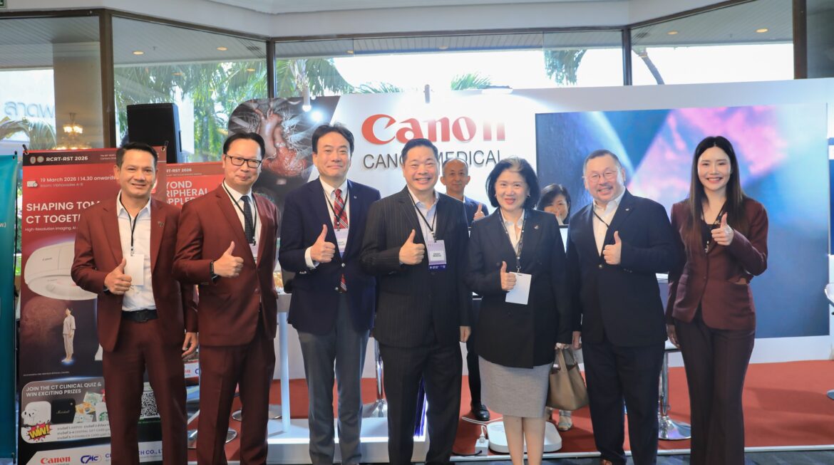 งาน RCRT-RST 2026 กับภาพบรรยากาศภายในบูทของ CMC Biotech Co., Ltd. และ Canon Medical